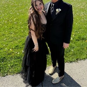 City Studio Elegant Black Prom Dress